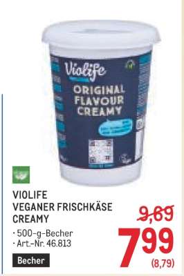 VIOLIFE VEGANER FRISCHKÄSE CREAMY