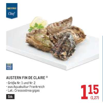 Austern Fin de Claire