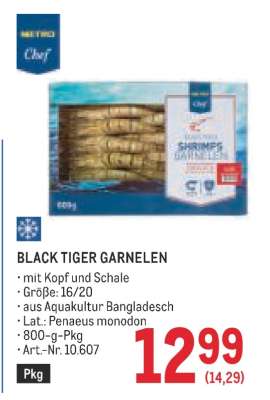 BLACK TIGER GARNELEN