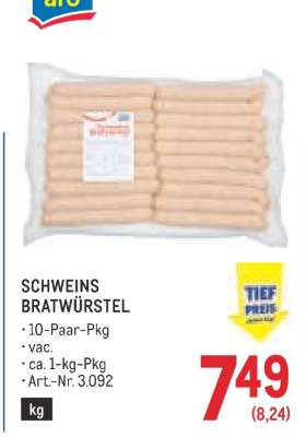 SCHWEINS-BRATWÜRSTEL