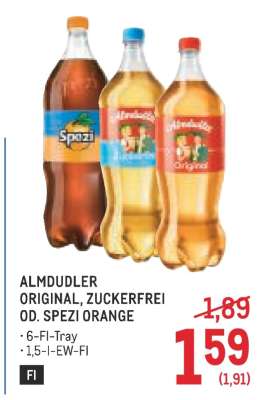 ALMDUDLER ORIGINAL, ZUCKERFREI OD. SPEZI ORANGE