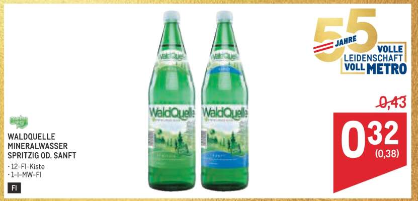 WALDQUELLE MINERALWASSER