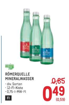 Roemerquelle Mineralwasser