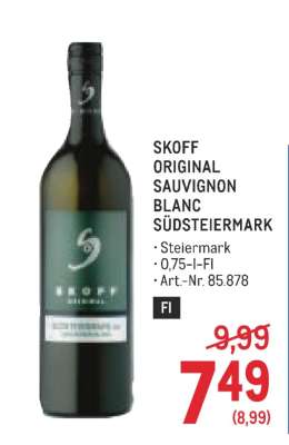 SKOFF ORIGINAL SAUVIGNON BLANC SÜDSTEIERMARK