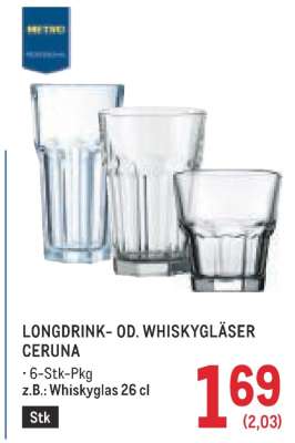 LONGDRINK- OD. WHISKYGLÄSER CERUNA