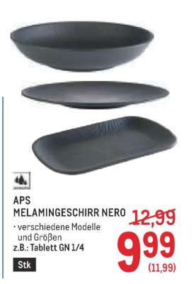 APS MELAMINGESCHIRR NERO