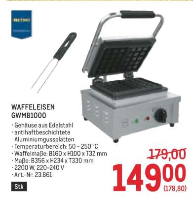 WAFFELEISEN GWMB1000