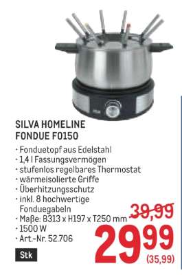 SILVA HOMELINE FONDUE F0150
