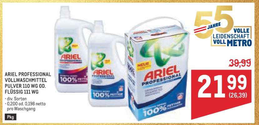 ARIEL PROFESSIONAL VOLLWASCHMITTEL