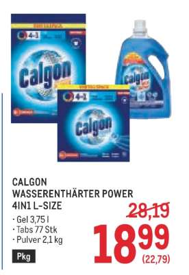 CALGON WASSERENTHÄRTER POWER 4IN1 L-SIZE