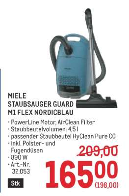 MIELE STAUBSAUGER GUARD M1 FLEX NORDICBLAU