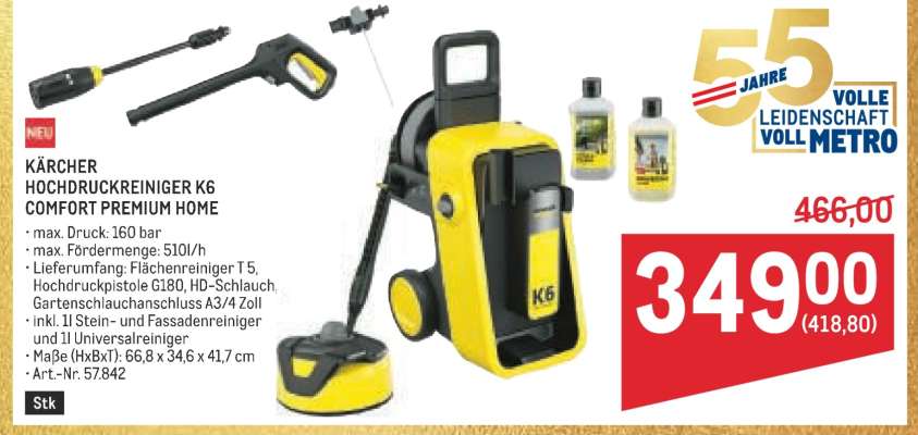 KÄRCHER HOCHDRUCKREINIGER K6 COMFORT PREMIUM HOME