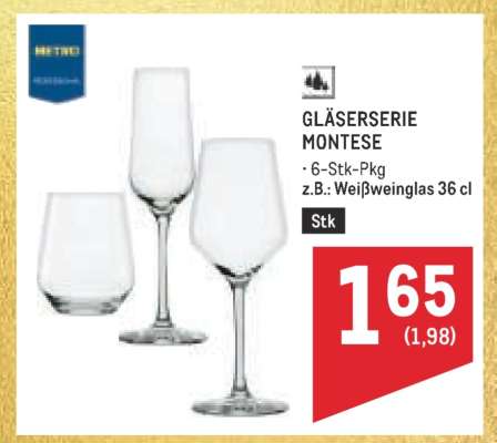 GLÄSERSERIE MONTESE