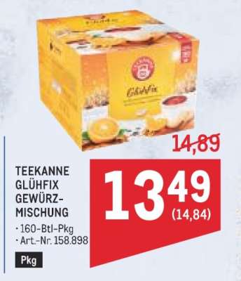 TEEKANNE GLÜHFIX GEWÜRZMISCHUNG