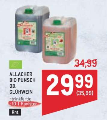 ALLACHER BIO PUNSCH OD. GLÜHWEIN