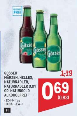GÖSSER MÄRZEN, HELLES, NATURRADLER, NATURRADLER. 0,0% OD. NATURGOLD ALKOHOLFREI