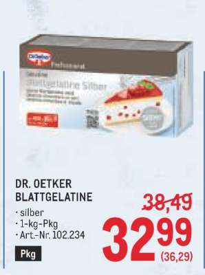 Dr. Oetker Blattgelatine