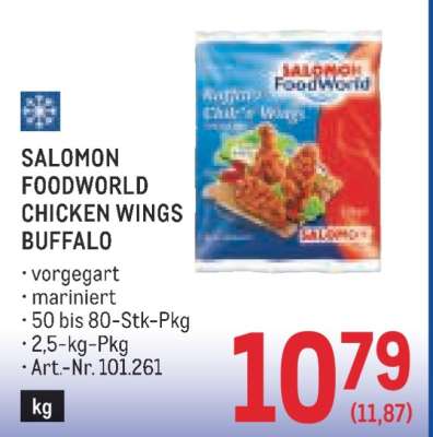 SALOMON FOODWORLD CHICKEN WINGS BUFFALO