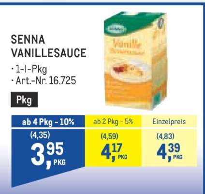 SENNA VANILLESAUCE