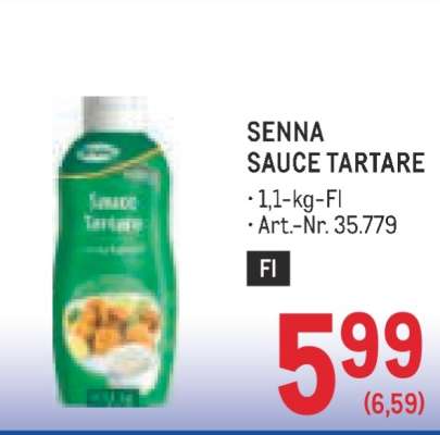 SENNA SAUCE TARTARE