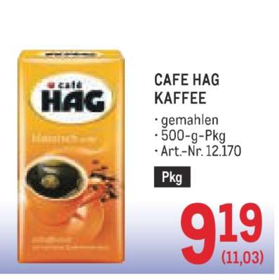 CAFE HAG KAFFEE