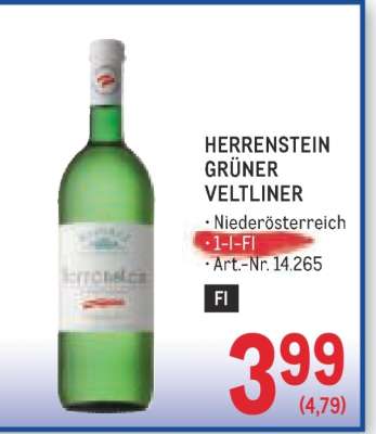 HERRENSTEIN GRÜNER VELTLINER