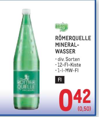 Roemerquelle Mineralwasser