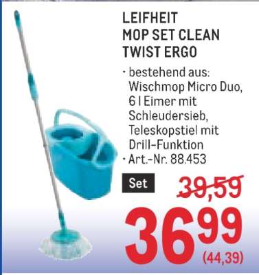 LEIFHEIT MOP-SET CLEAN TWIST ERGO