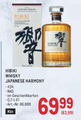 HIBIKI WHISKY JAPANESE HARMONY