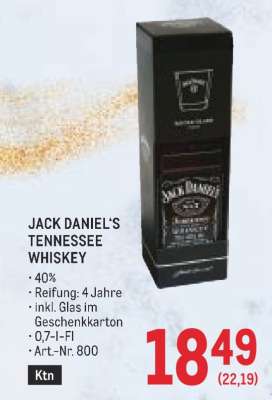 Jack Daniel‘s Tennessee Whiskey