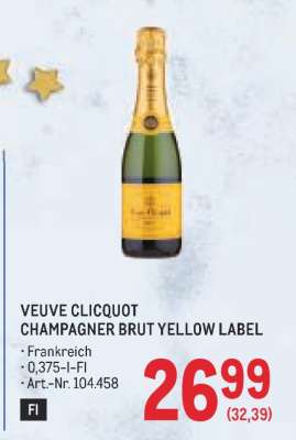 Veuve Clicquot Champagner Brut Yellow Label