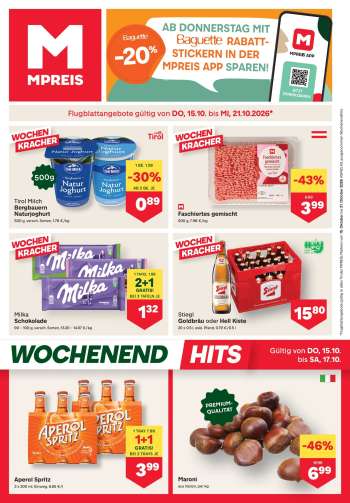 Angebote MPREIS - 15.10.2026 - 21.10.2026.