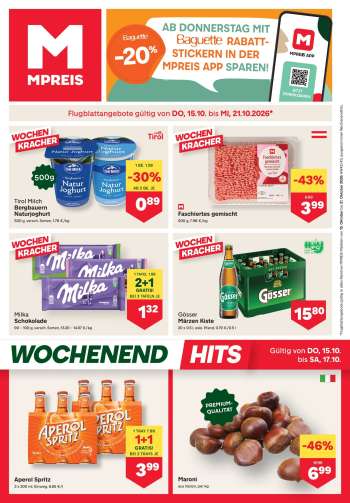 Angebote MPREIS - 15.10.2026 - 21.10.2026.