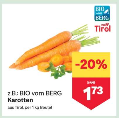 BIO vom BERG Karotten