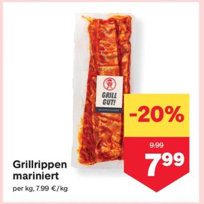 Grillrippen mariniert