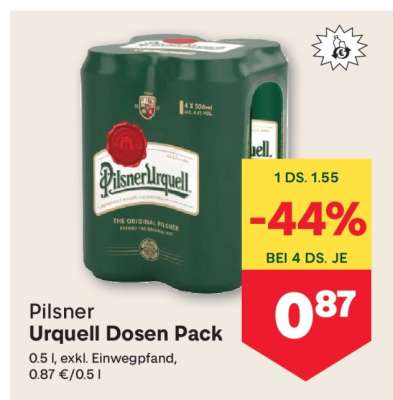 Pilsner Urquell Dosen-Pack