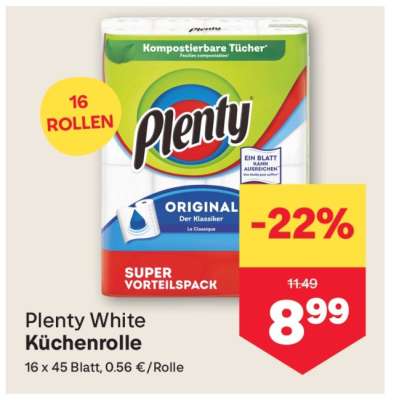 Plenty White Küchenrolle