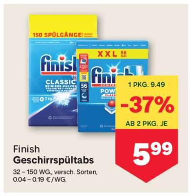 Finish Geschirrspültabs