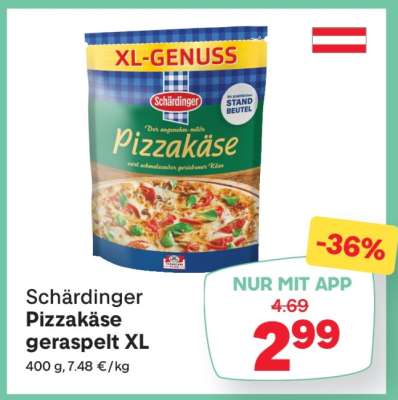 Schärdinger Pizzakäse geraspelt XL