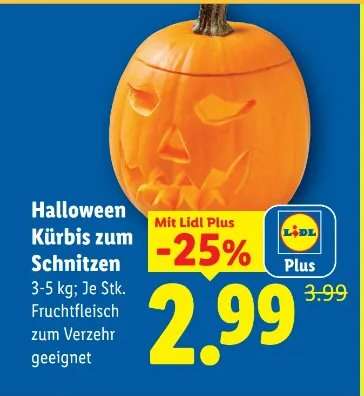 Halloween-Kürbis zum Schnitzen