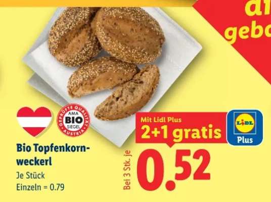 Bio-Topfenkornweckerl