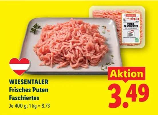 WIESENTALER Frisches Puten Faschiertes