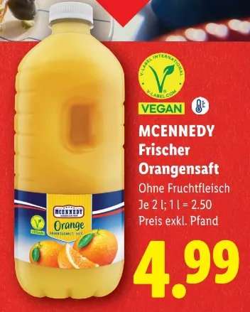 MCENNEDY Frischer Orangensaft