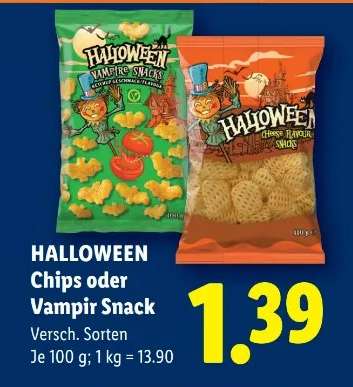 HALLOWEEN Chips oder Vampir Snack