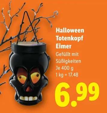 Halloween Totenkopf Eimer