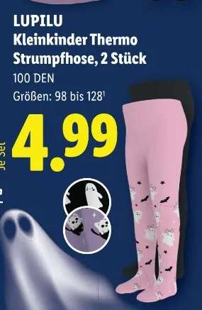 LUPILU Kleinkinder Thermo Strumpfhose, 2 Stück