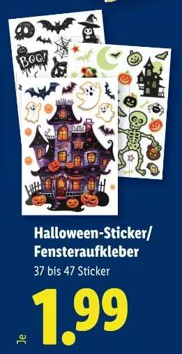 Halloween-Sticker/Fensteraufkleber