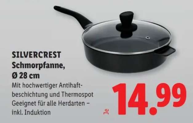 SILVERCREST Schmorpfanne, Ø 28 cm