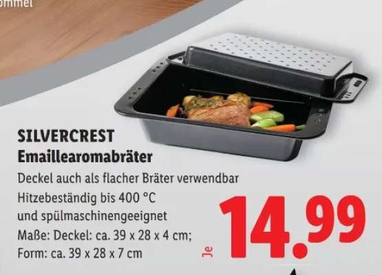 SILVERCREST Emaillearomabräter