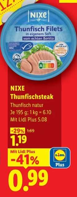 NIXE Thunfischsteak